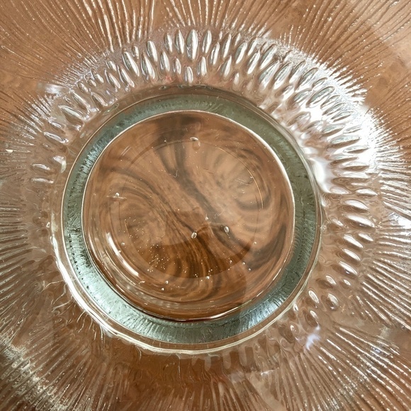 Arcoroc, France, FLEUR, Clear, Glass, Cake Stand, Vintage, 12.5" Nice Condition - Picture 7 of 11